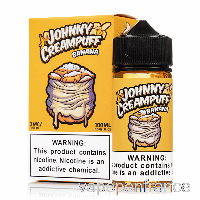 Banane - Johnny Creampuff - Stylo Vape 100 Ml 0 Mg